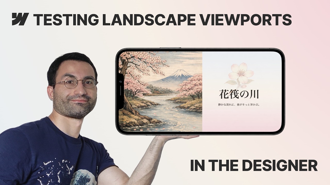 Testing Landscape Viewports in Webflow (Without Leaving the Designer)