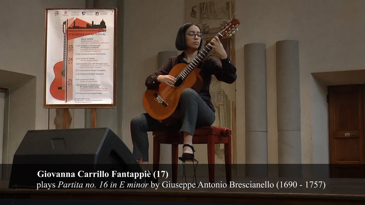 Giuseppe Antonio Brescianello - Partita no. 16 in E minor played by Giovanna Carrillo Fantappiè