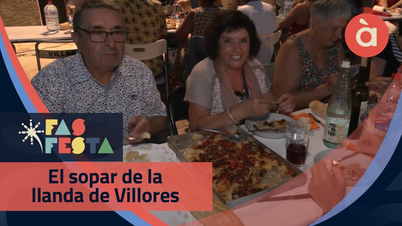El sopar de la llanda de Villores - Fas festa