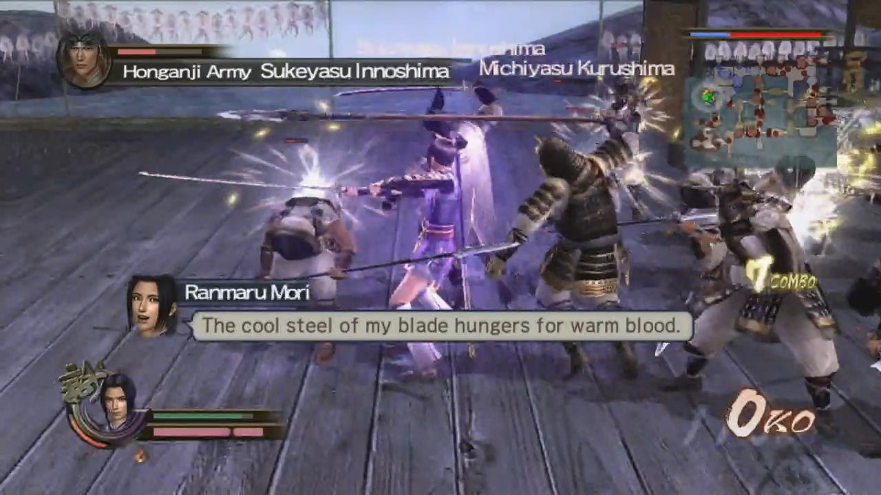 Samurai Warriors 2:XL - Battle of Osaka Bay - Oda Forces | Ranmaru Mori (360)