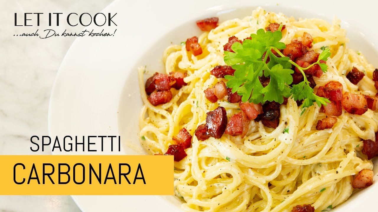 Spaghetti Carbonara (mit Sahne) nicht ganz Original aber lecker
