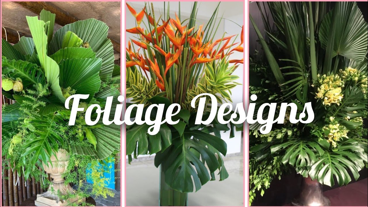 fresh flower an all greenery/foliage design