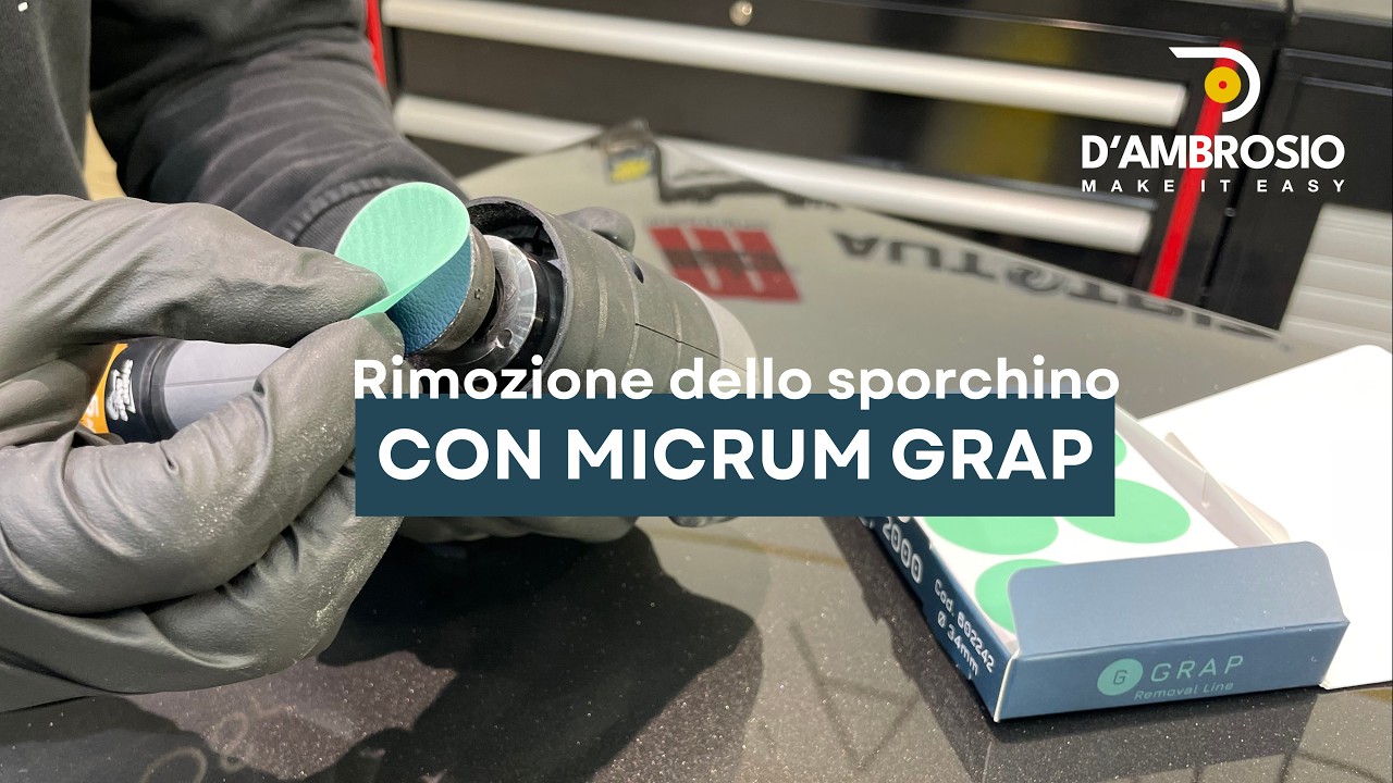 Rimozione dello sporchino con Micrum Grap