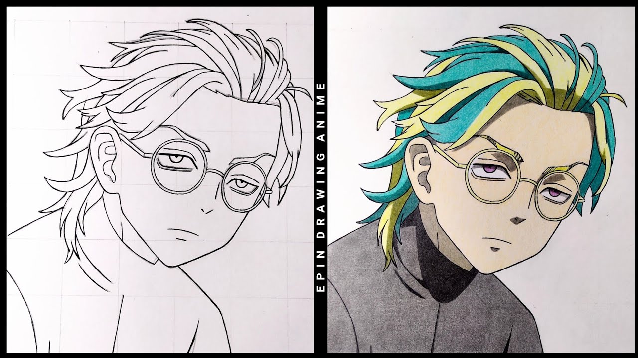 Cara Menggambar RINDOU Haitani [Tokyo Revengers] | Step by Step