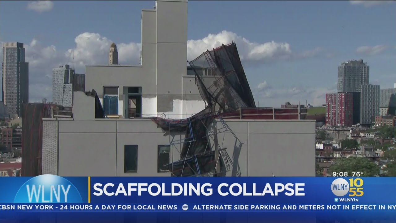 Tense Moments In Brooklyn Following Scaffolding Collapse