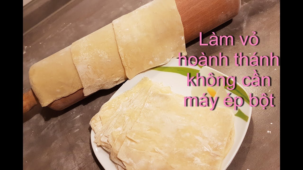 Cách làm vỏ HOÀNH THÁNH tại nhà không cần máy WONTON WRAPPERS Homemade | Tram Nguyen Germany