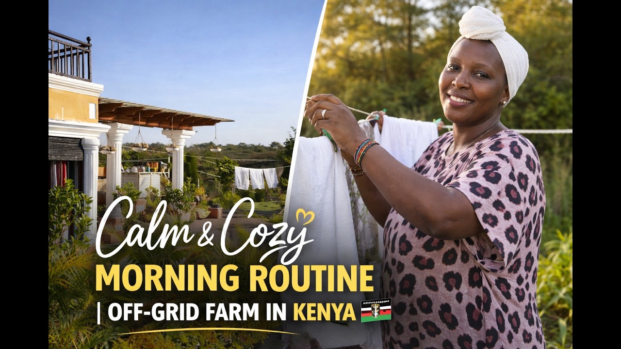 Calm & Cozy morning Routine | off-gride farm in Kenya