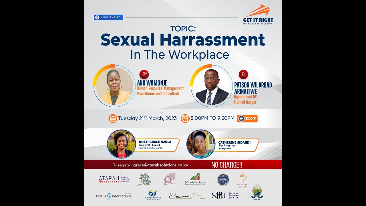 Sexual Harassment In the Workplace by Ann Wamonje And Patson Wilbroad
