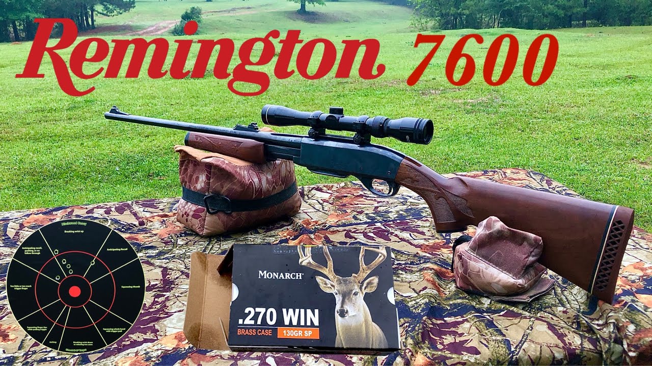Полный обзор помпового ружья Remington 7600 калибра .270