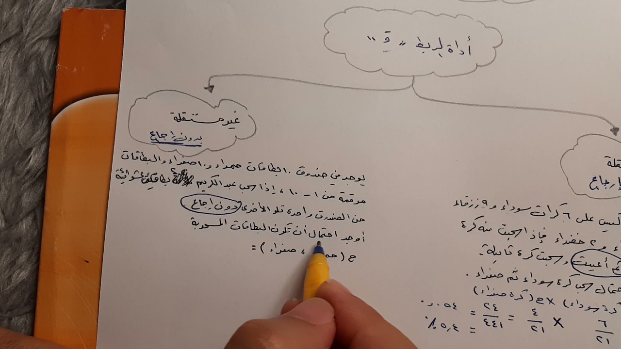 احتمالات الحوادث المركبة ثالث متوسط ف٢