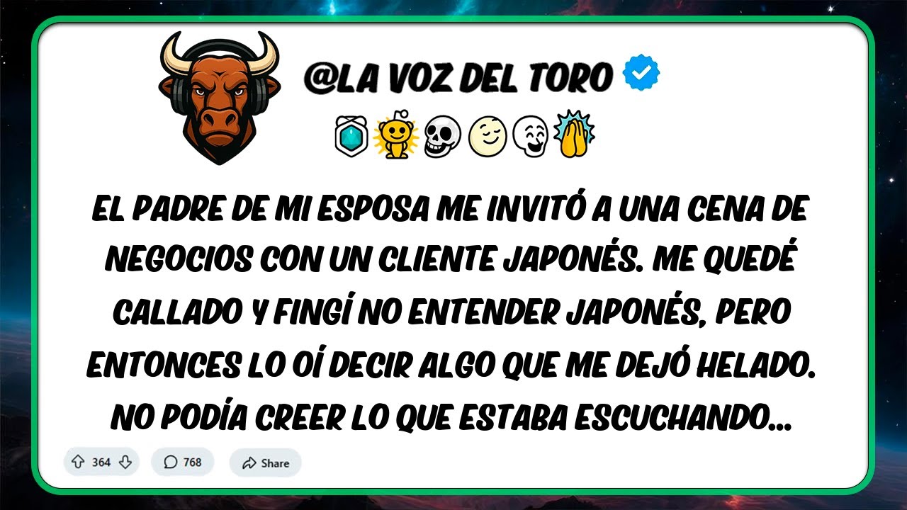 El padre de mi esposa me invitó a una cena de negocios con un cliente japonés.