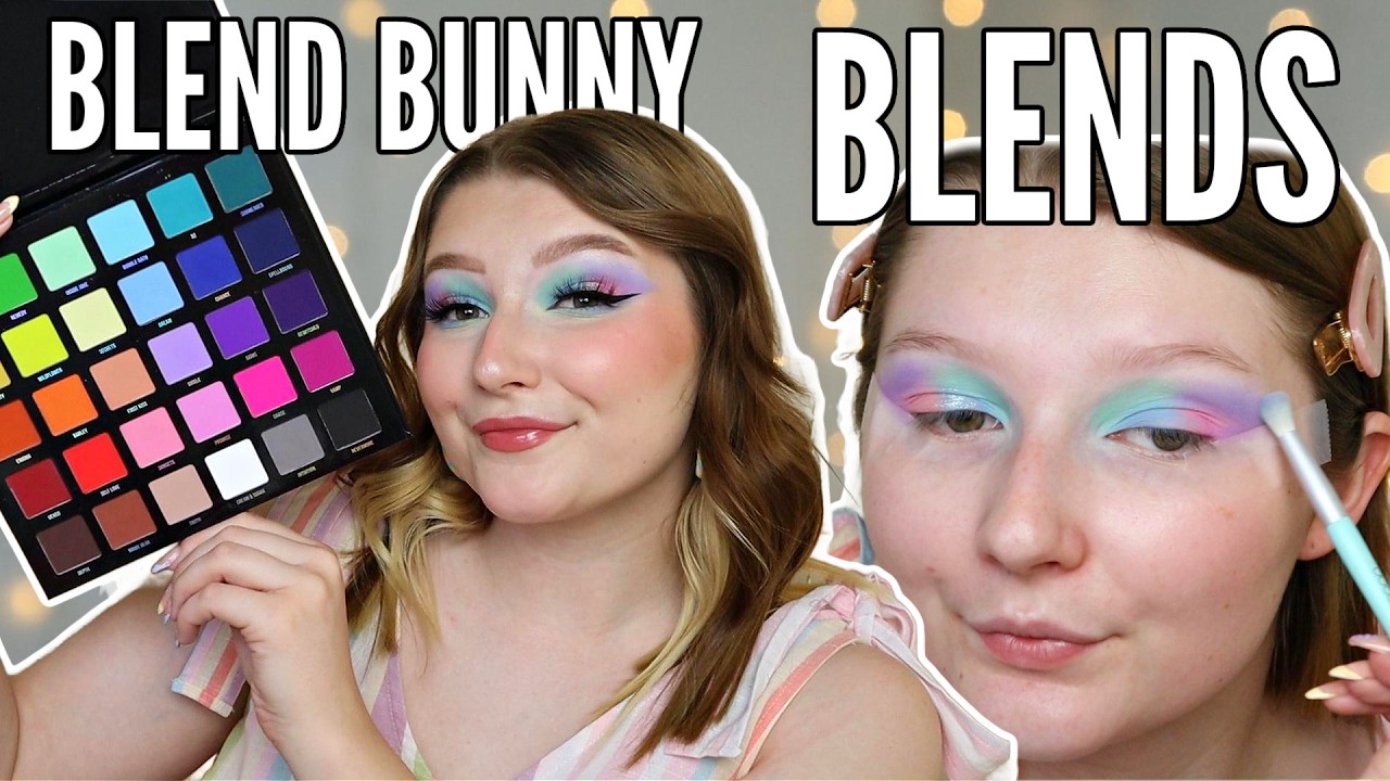 BLEND BUNNY BLENDS EYESHADOW PALETTE REVIEW!