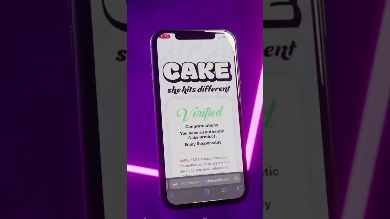 VERIFY YOUR CAKE SHE HITS DIFFERENT PRODUCTS #vape #vapelife #disposablevapepen #thc #vapecommunity