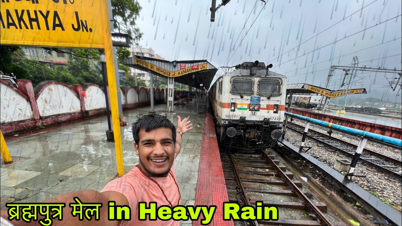 Brahmaputr Mail Full Train Journey in Heavy Rain || Assam to Delhi