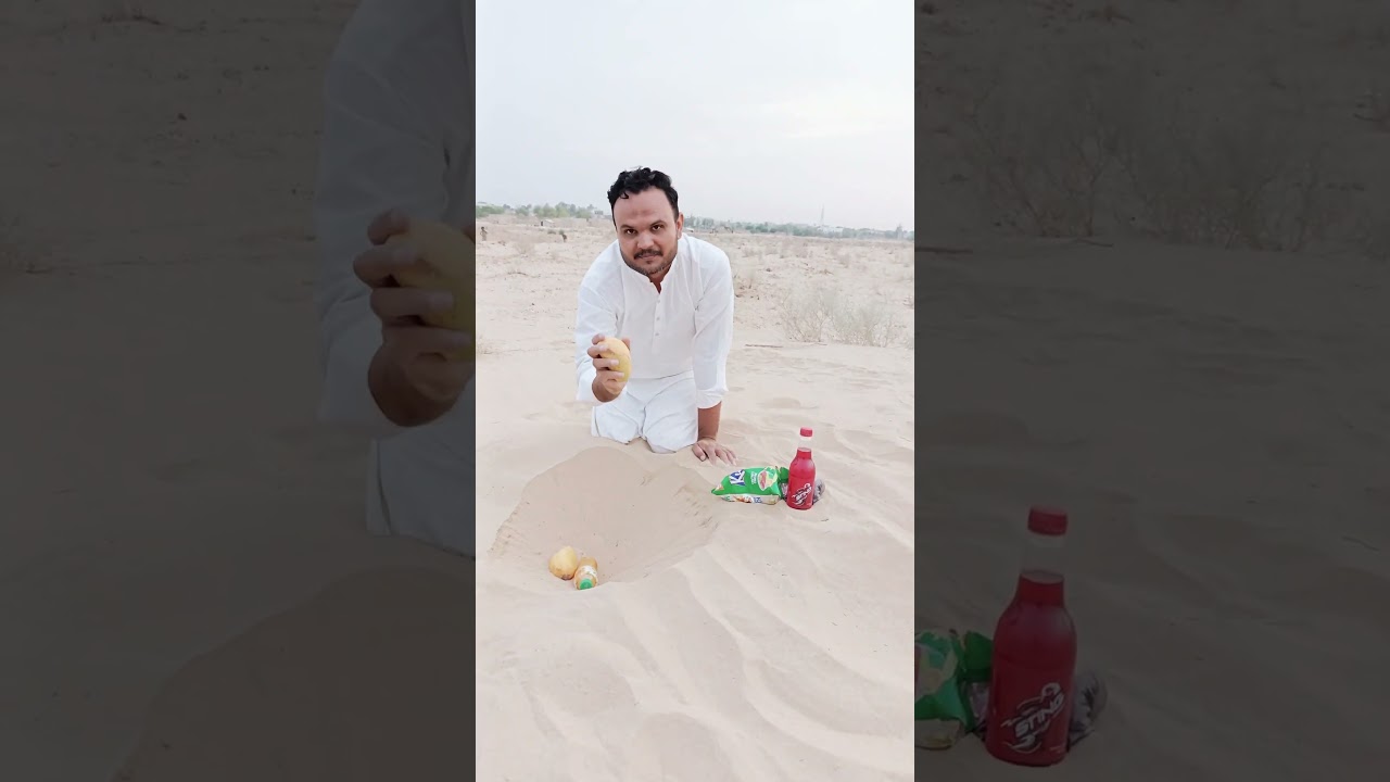 Desert Camping 🏕️ I Hid Food in Hot Sand&ndash; Will It Stay Safe? #camping #lifehacks #experiment #desert