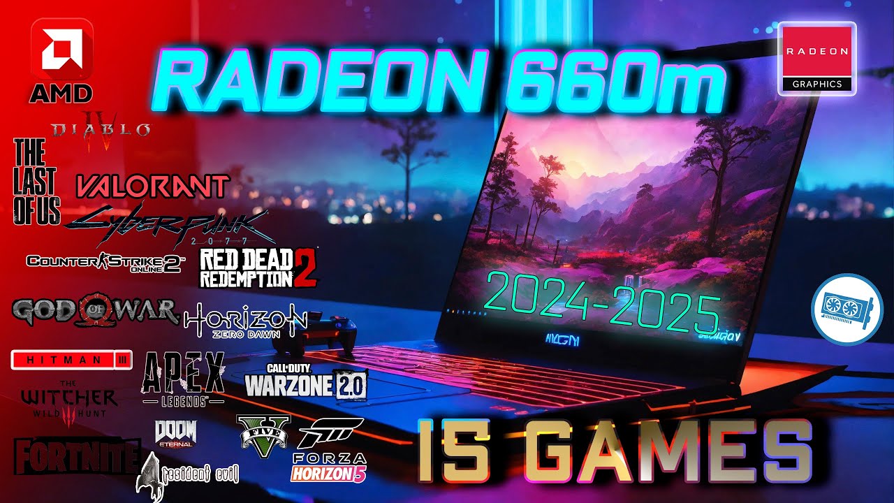Radeon 660m 45W in 15 GAMES      | R5 6600h in 2024 |