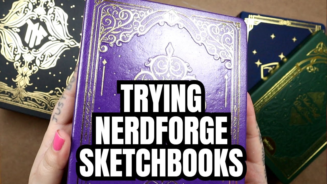 Discovering the Magic: Trying Nerdforge Sketchbooks, New Paints and Palettes for a Christmas Drawing