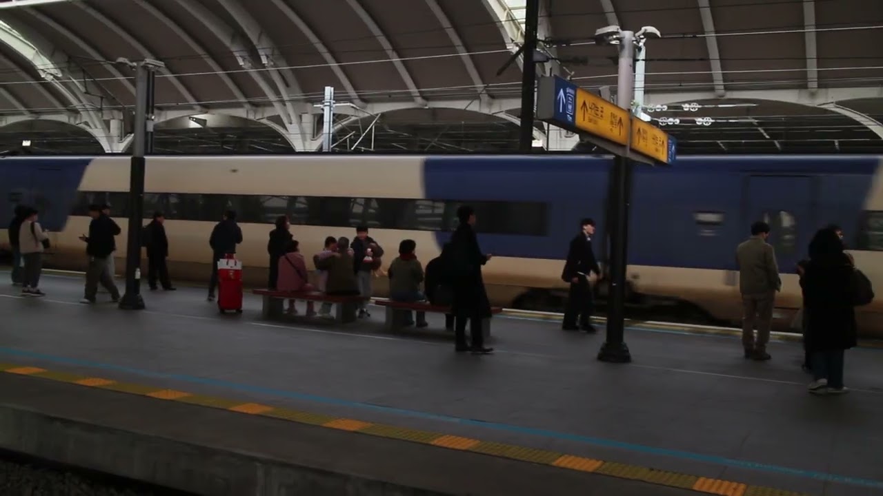20260222 KTX 列車進站 part2 #韓國 #五松站 鐵道 | 旅行