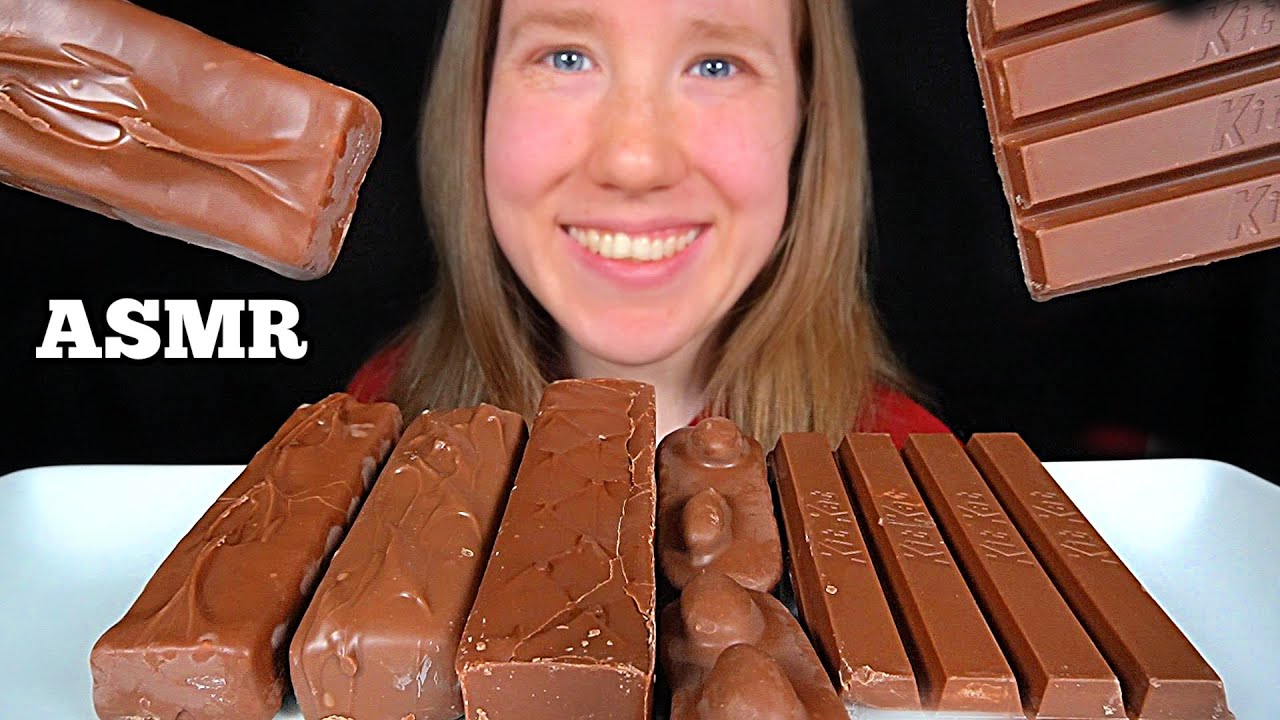 ASMR MOST POPULAR CHOCOLATE CANDY BARS MUKBANG (No Talking) EATING SOUNDS