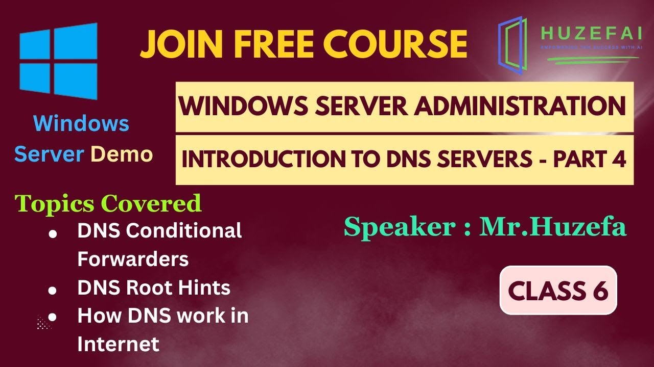 #DNS Conditional and Unconditional Forwoarders and Root hints | Ekascloud | Huzefa