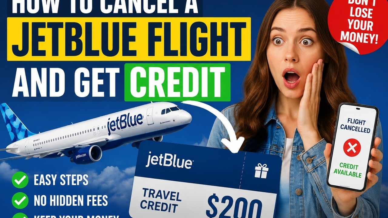 How to cancel a JetBlue flight and get credit