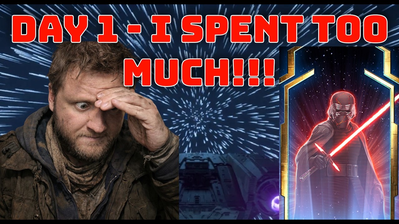 I SPENT TOO MUCH ON DAY 1 OF STAR WARS GALAXY OF HEROES!!!