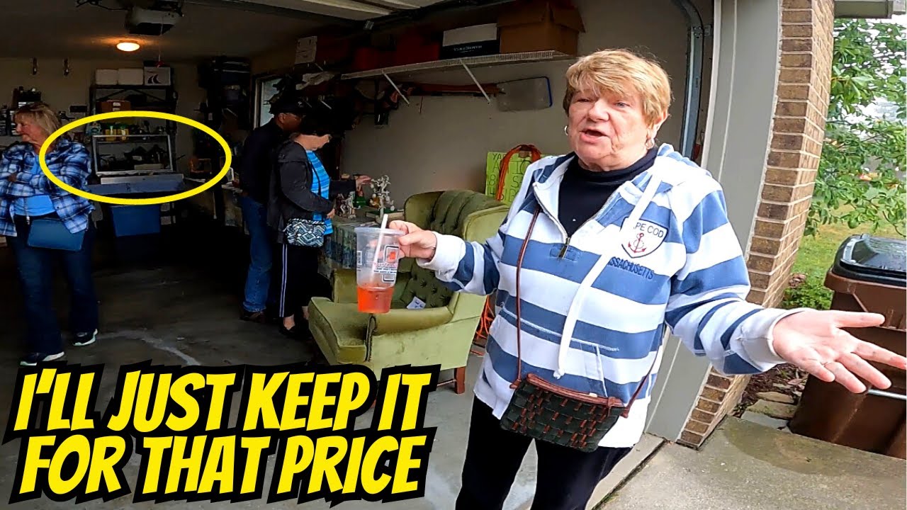 Selling Her 70 Year Old Disney Items at a Garage Sale