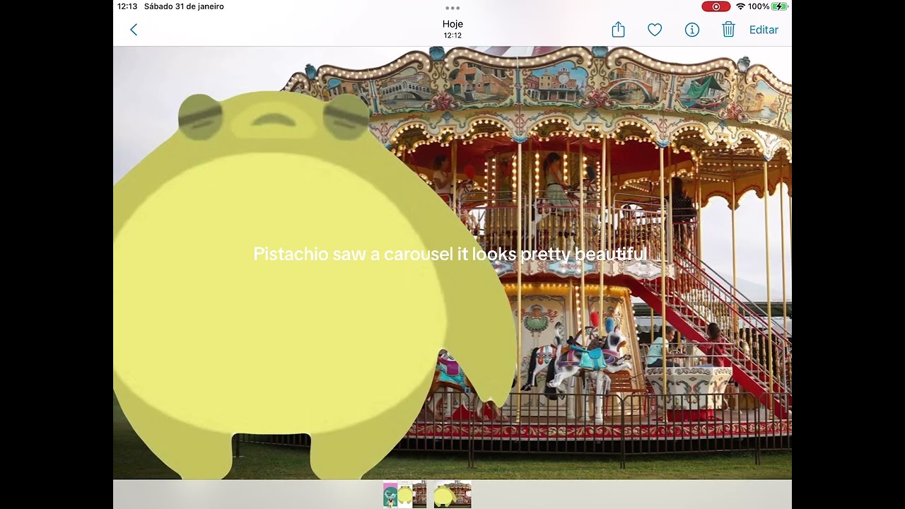 Pistachio saw a ferris wheel 