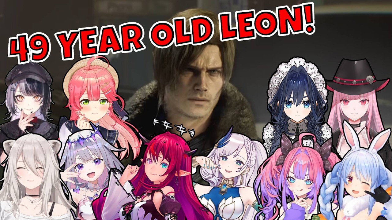 Hololive Girls Reaction To 49-Year-Old Leon In Resident Evil 9 Requiem