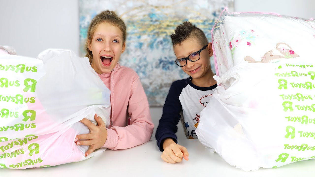 Shopping for Our Baby Sister Challenge!!!
