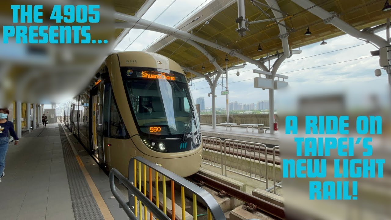 THIS LRT GOES INTO THE MOUNTAINS! Taipei's Ankeng LRT : The 4905