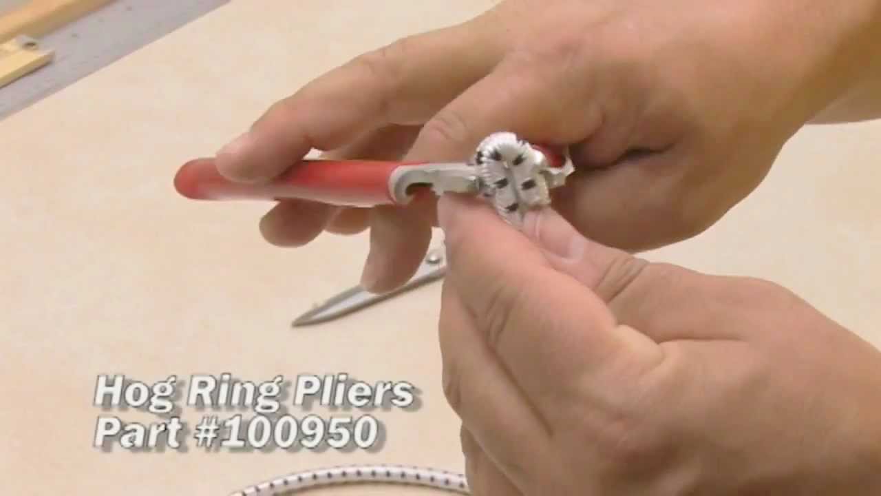 Securing a Hook to Shock Cord using a Hog Ring