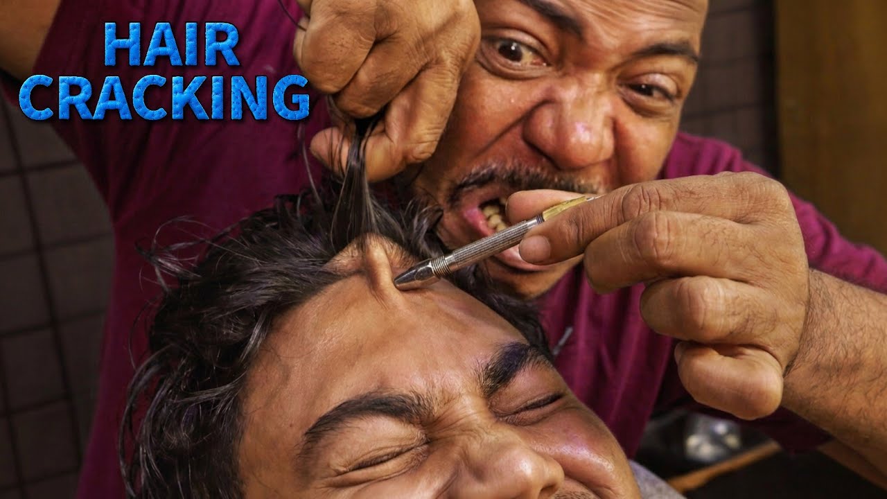 Best Of Asim Barber Head Massage ASMR,Hair Cracking Deep Sleep Relaxation Ear Massage Stress Relief