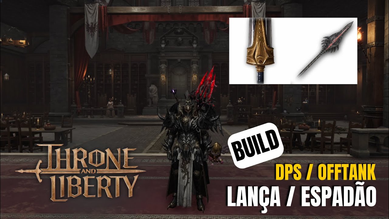 A Melhor Build Para Solo Farm DPS OFFTANK em Throne and Liberty - Espada Grande e Lança