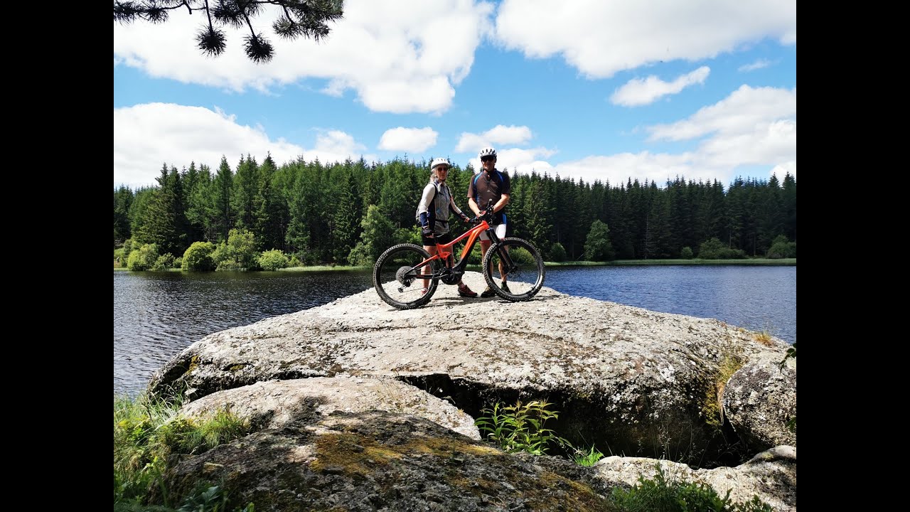 Lac de Charpal, VTT, Tour du lac de Charpal, Truc de Fortunio, Signal de Randon, Margeride, Lozère
