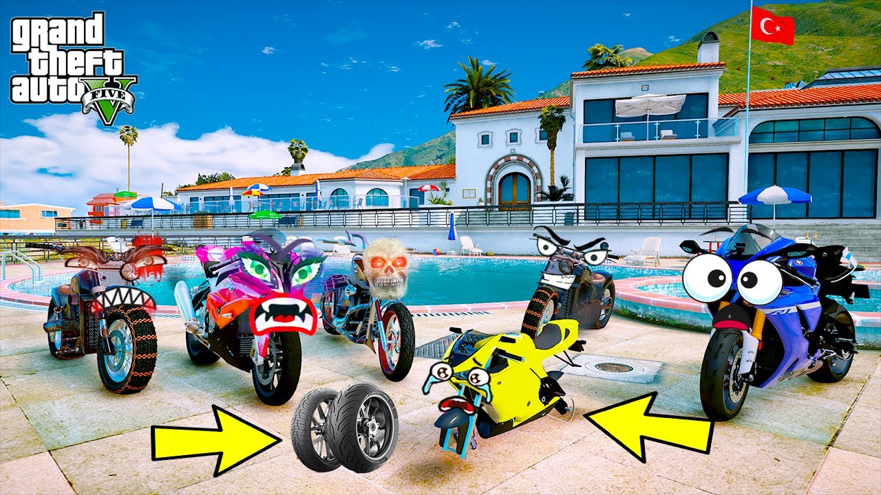 KÖTÜ KALPLİ ANNESİ KÜÇÜK BMW S1000RR'IN TEKERLERİNİ SÖKÜYOR! 😱 - GTA 5