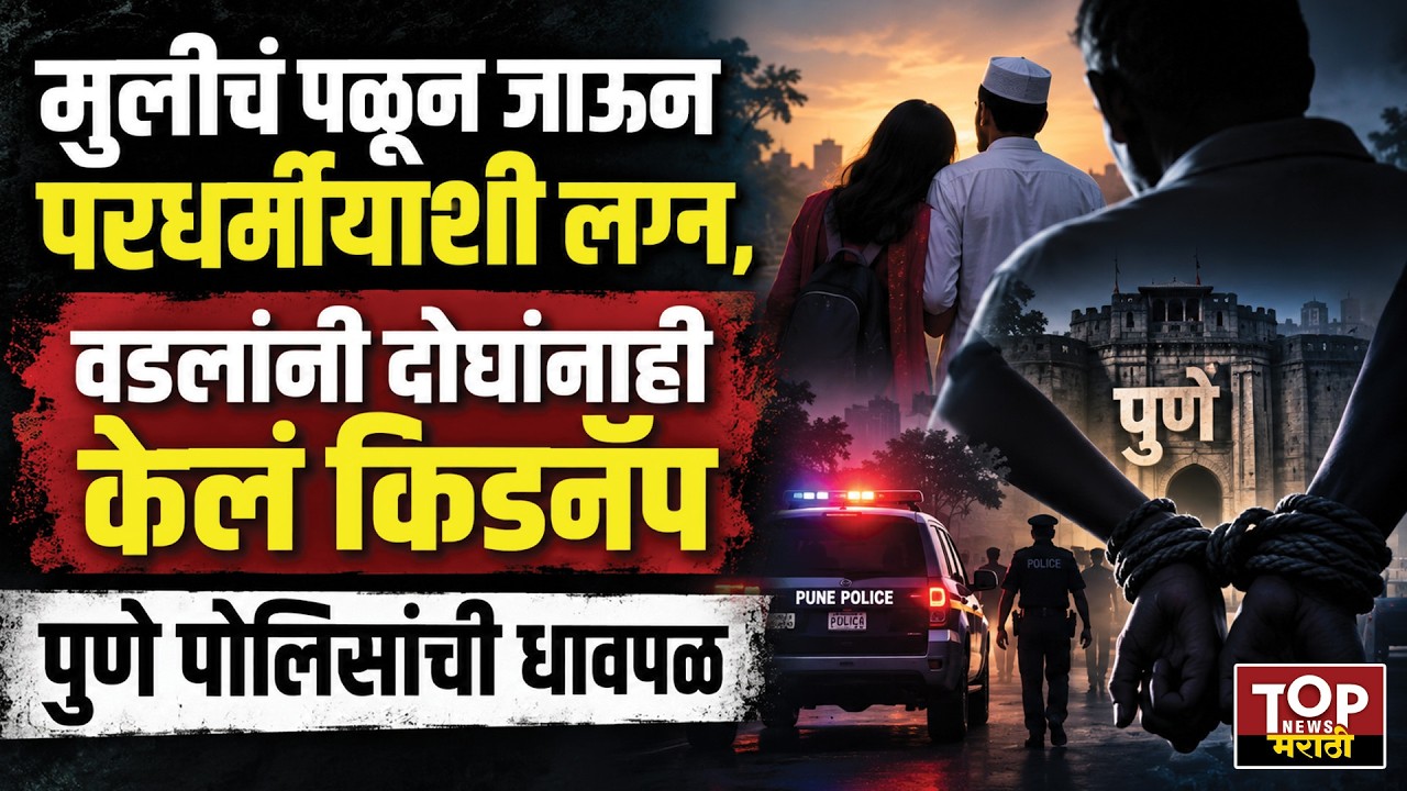 Muslim girl Hindu boy marriage : नवविवाहित जोडप्याला वडिलांनीच केलं किडनॅप; पुणे पोलिसांकडून सुटका