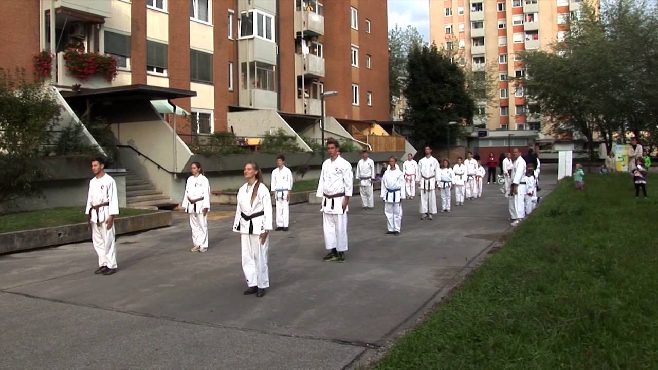 Sankukai karate - promocijski trening ob otvoritvi nove lokacije vadbe