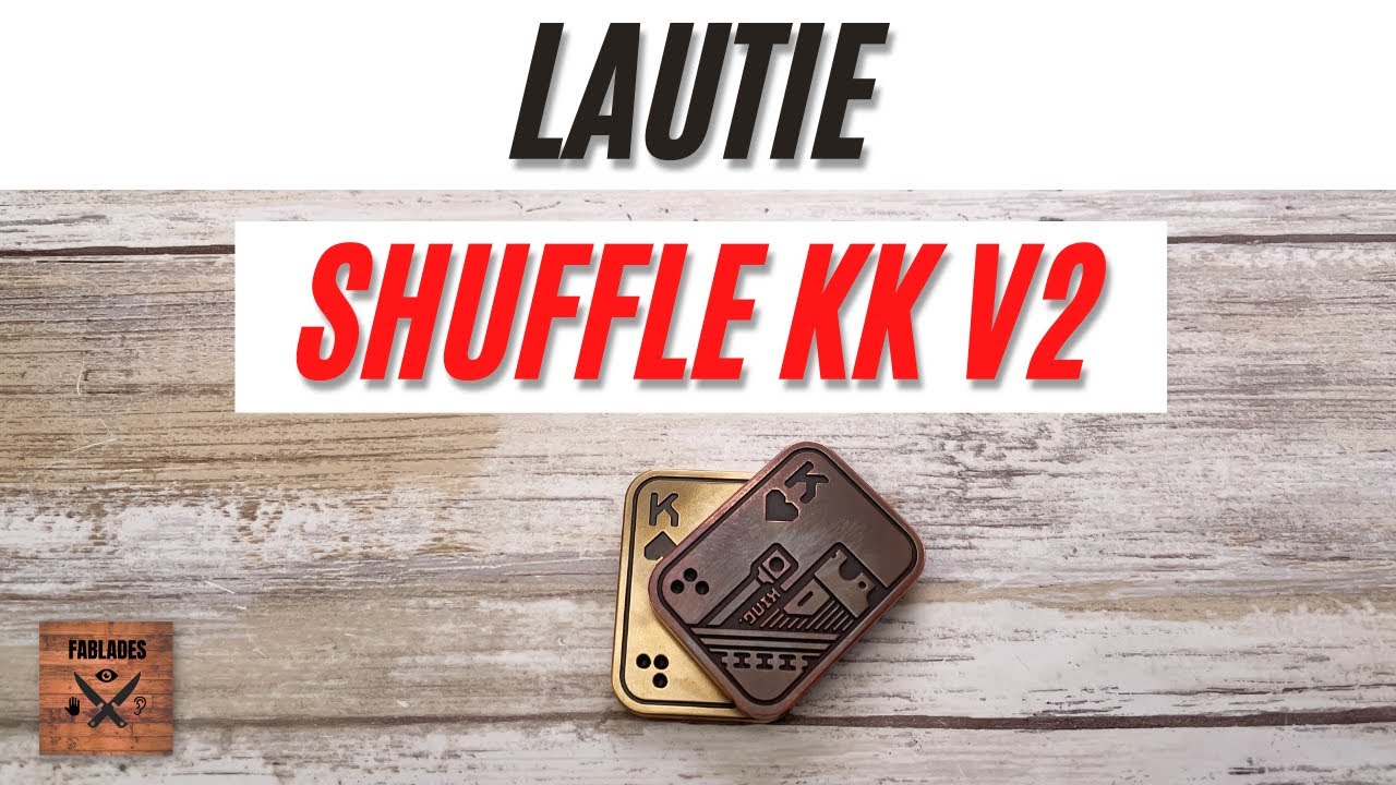 Lautie Shuffle KK Copper/Brass V2 Slider Fidget Toy. Fablades Full Review