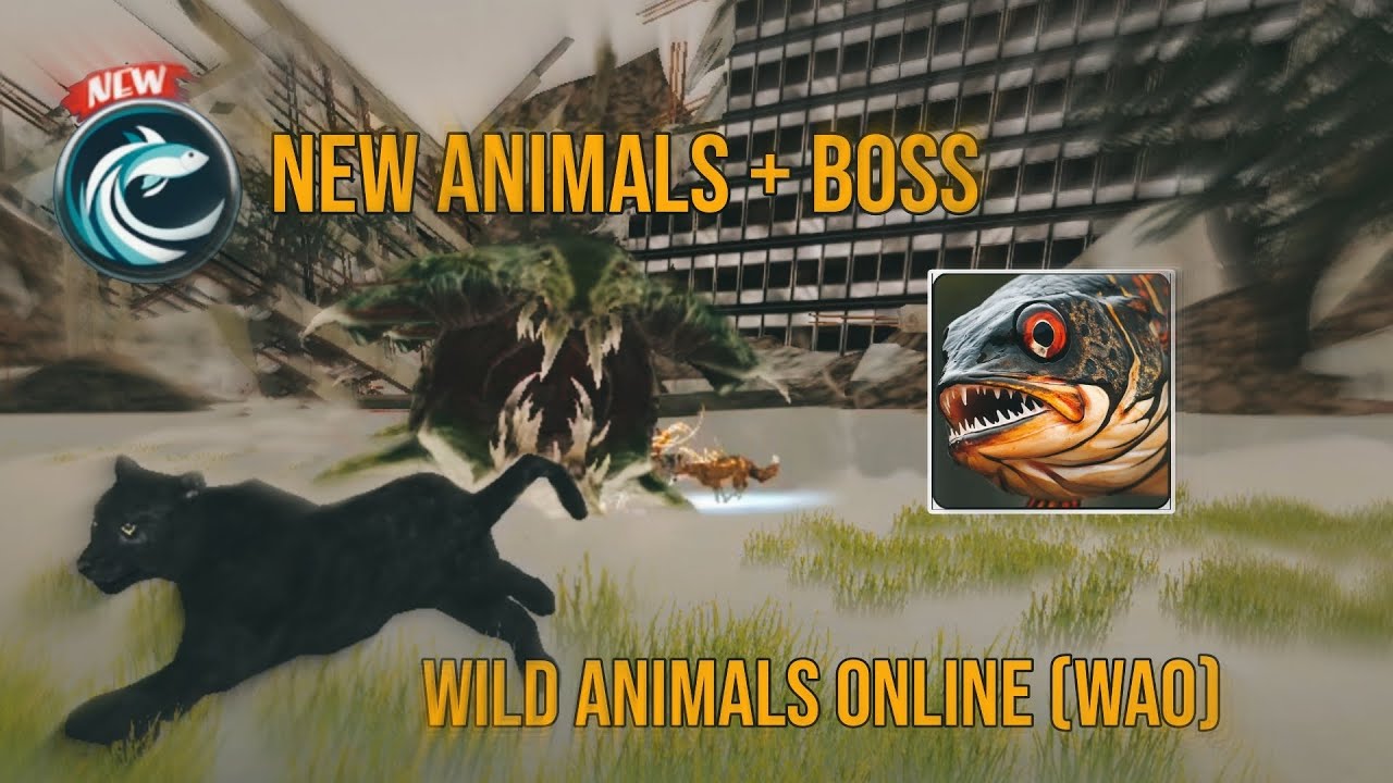 Wild Animals Online (WAO) Killing the SHARK BOSS - NEW UPDATE 🫧🐟