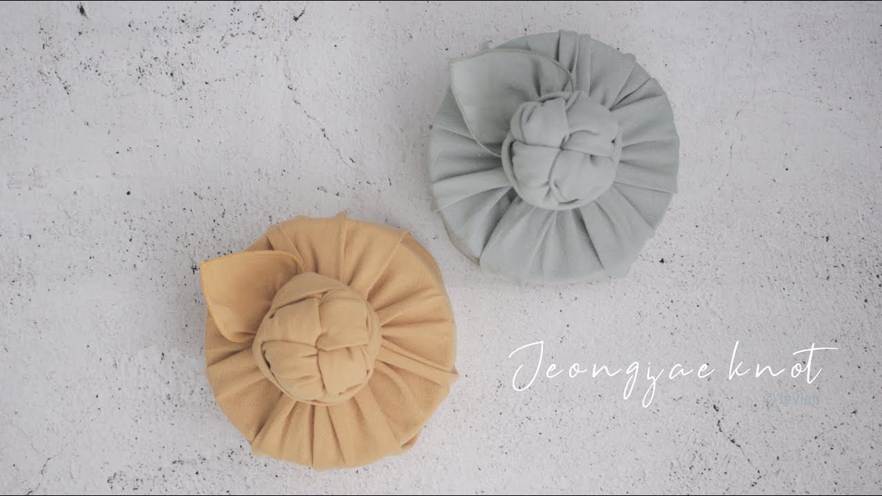 ENGㅣ신박한 명절 과일포장, 떡포장 보자기포장법_변형정자매듭 / bojagi wrapping / fabric wrapping / korea culture