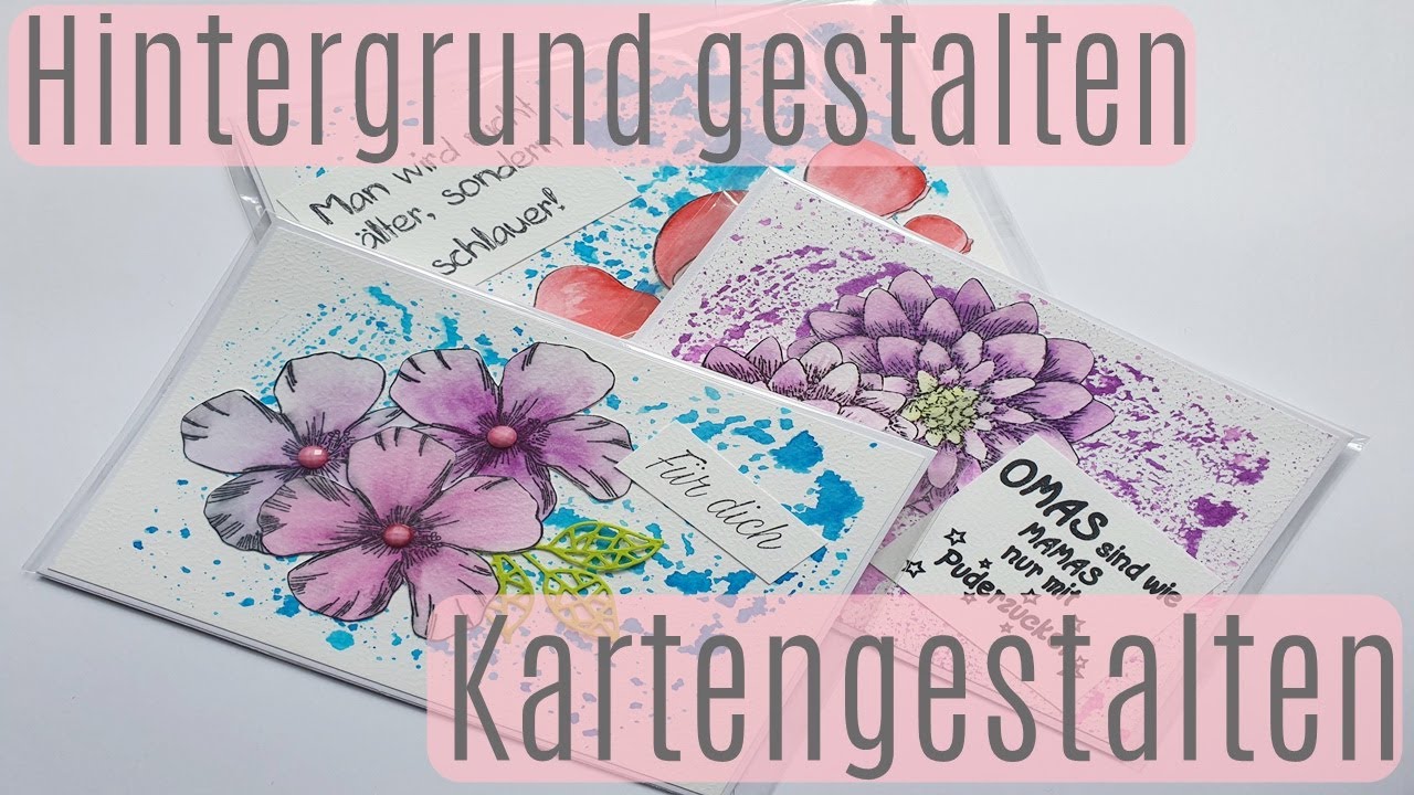 Hintergrund gestalten mit Aquarellstiften ✿ Action Material gestalten ✿ Filzstifte geht das?! ✿