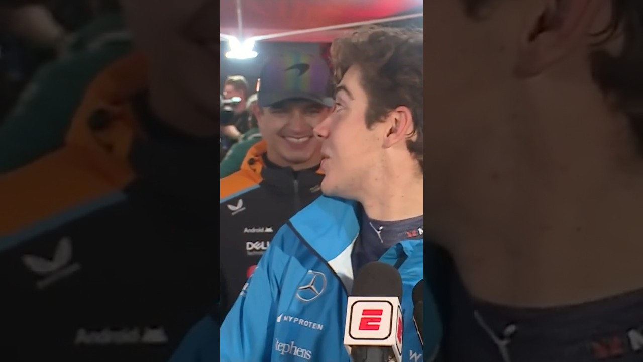 Qu&eacute; pas&oacute; en el divertido momento entre Colapinto y Norris en el GP de Las Vegas