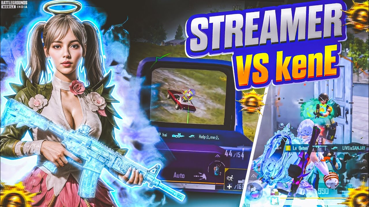 kenE vs 2+ Streamer 🔥 They Called Me H@CKER & Reported Me 🔥 New 4.2 Update Clutches 😨|BGMI