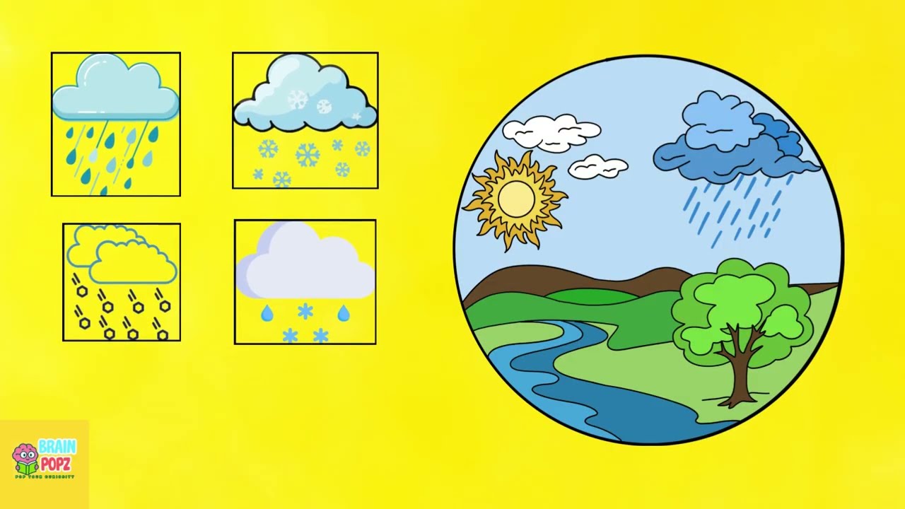 Почему дождь падает из облаков 🌧️? | Осадки для детей | Объяснение круговорота воды