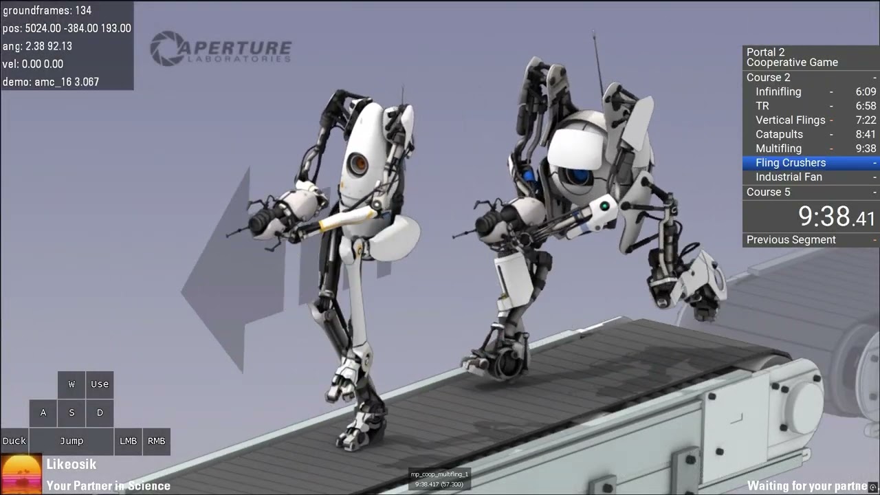 Portal 2 Cooperative All Main Courses in 35:24