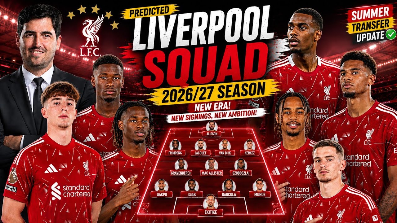 🔴🔥 Liverpool Predicted Squad 2026/27 😱 New Signings, Transfers & Andoni Iraola&rsquo;s Dream SQUAD 🔴🔥