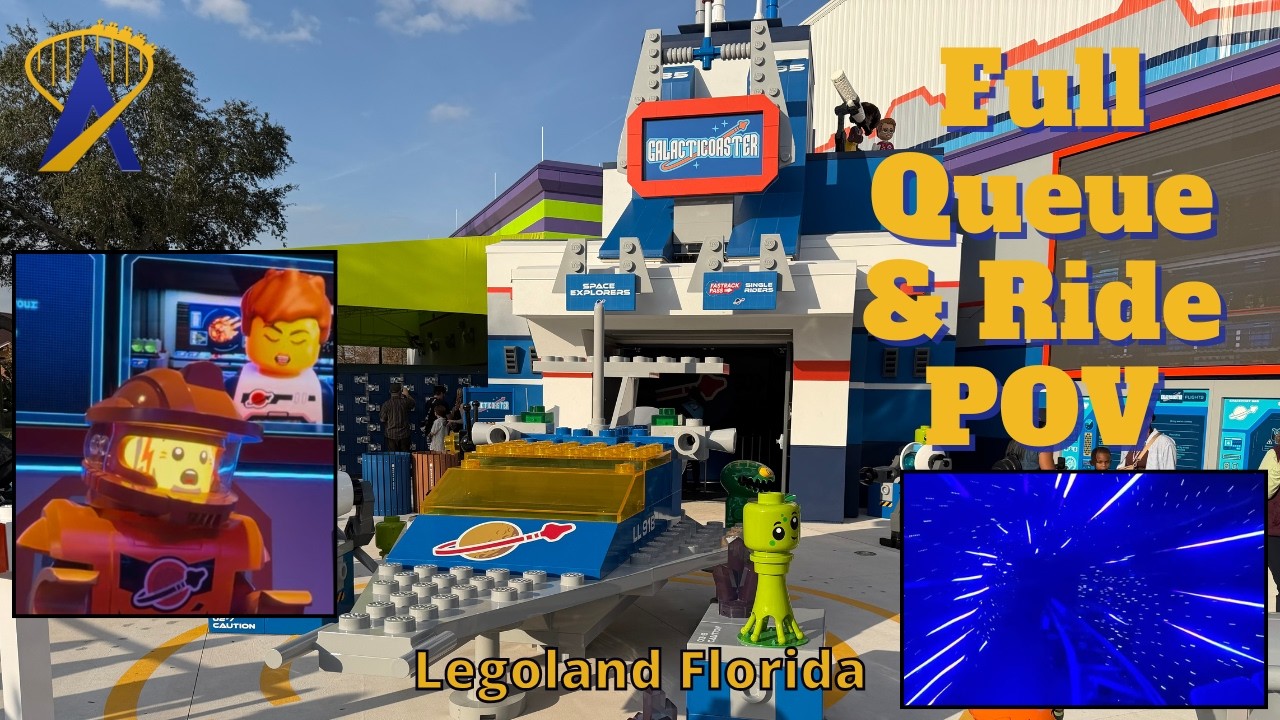 FULL RIDE & QUEUE TOUR: Legoland Florida’s Galacticoaster POV (On-Ride & Walkthrough)