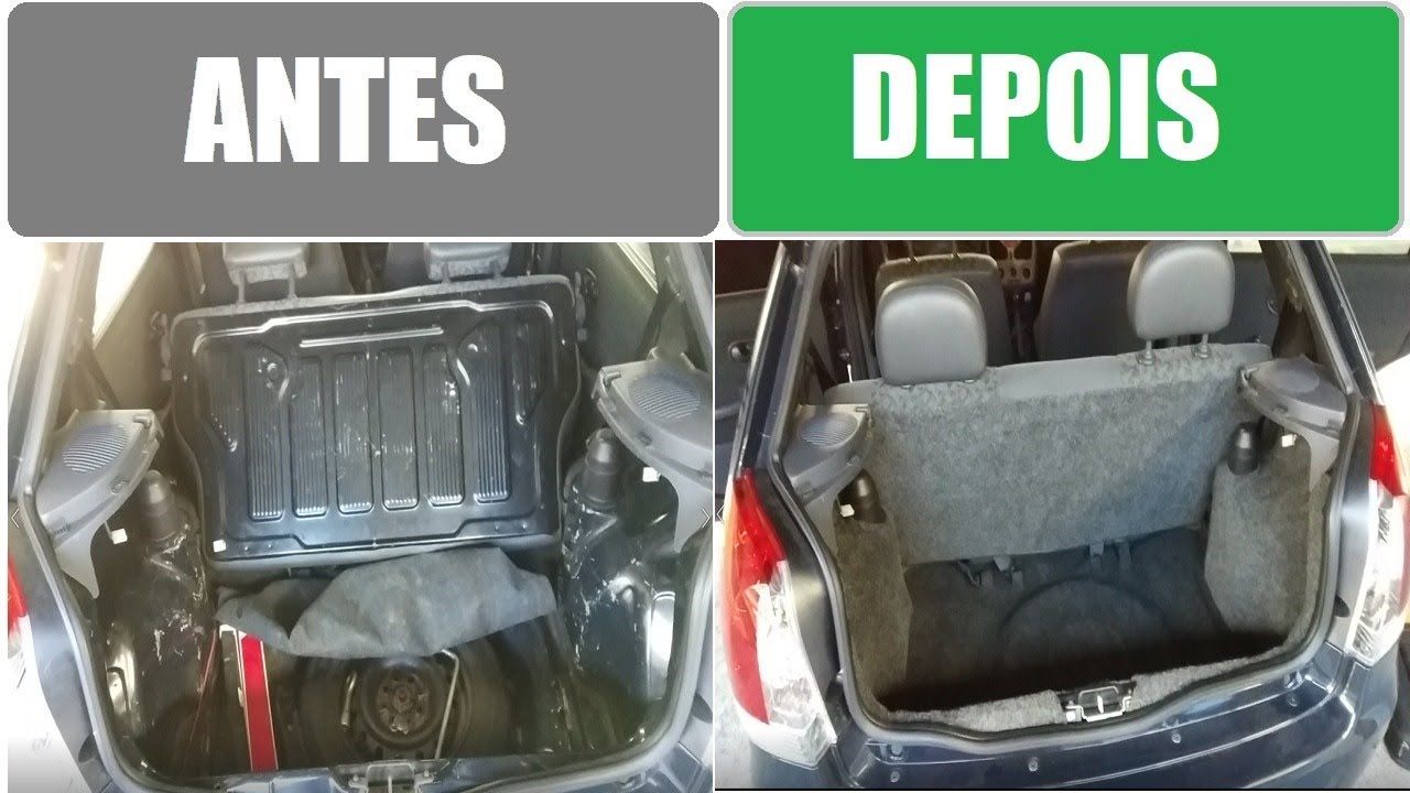 COMO COLOCAR CARPETE NO PORTA MALAS DO CARRO -  COMO FORRAR O PORTA MALAS  PASSO A PASSO PALIO FIRE!