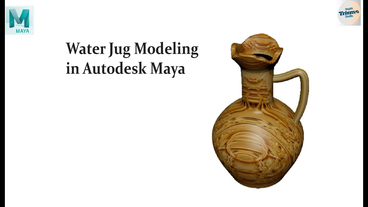 Water Jug Product Modeling in Maya #JugModel#Kitchenware3D#ProductModeling#AutodeskMaya
